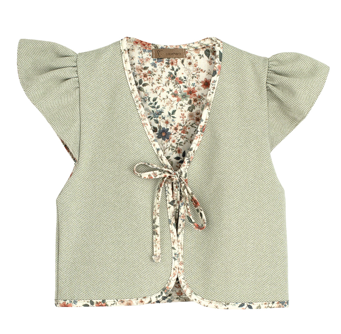 Chaleco Reversible Excellentt Bise Niña 3-6 Años | Calamaro 100% Algodón