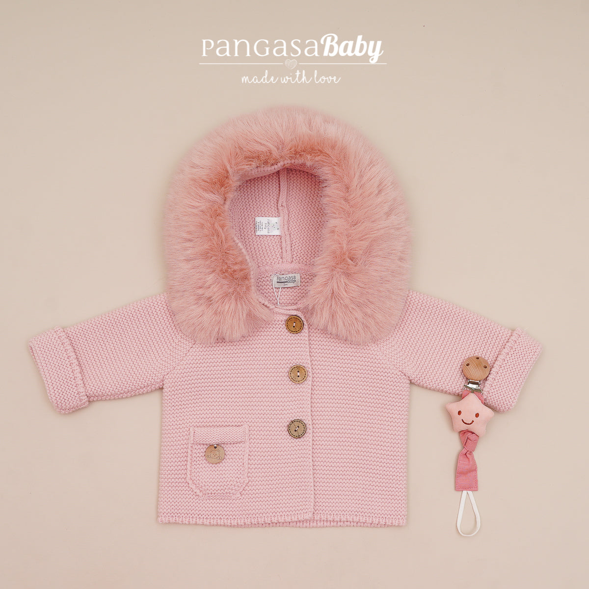 Trenka Luxury Rosa Empolvado Pangasa Baby 🌸 Elegancia y ternura para tu peque