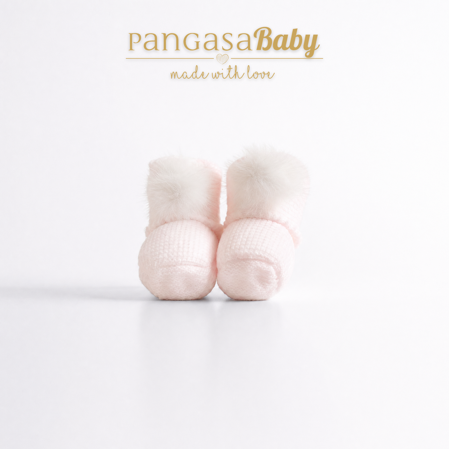 Botita Pompón Bebé rosa bebe - Pangasa Baby