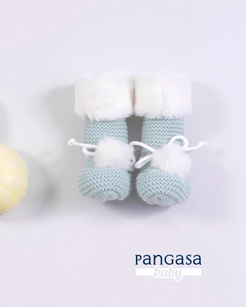 Botitas Forro Polar verde mint - Pangasa Baby