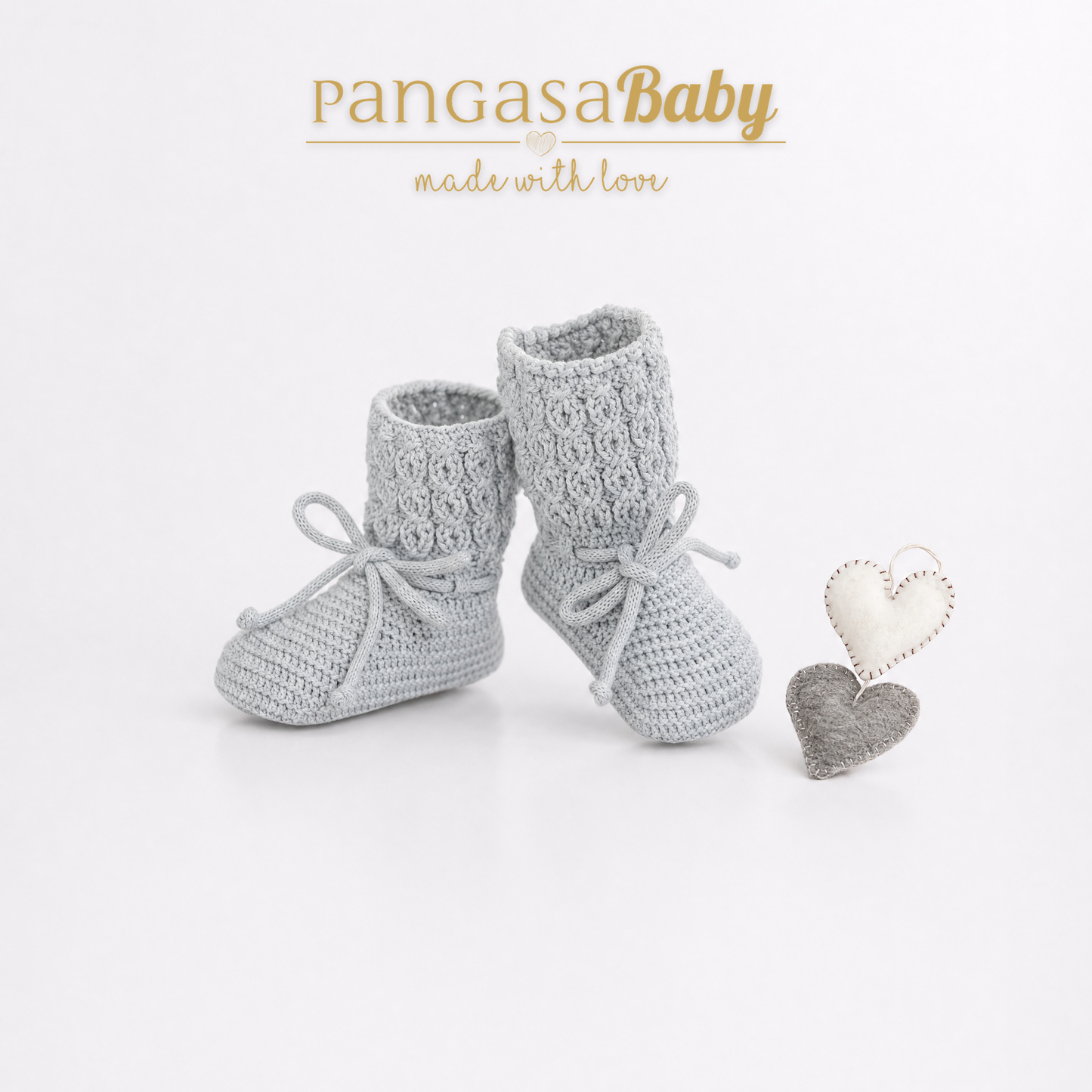 Botitas Altas Ochos gris- Pangasa Baby