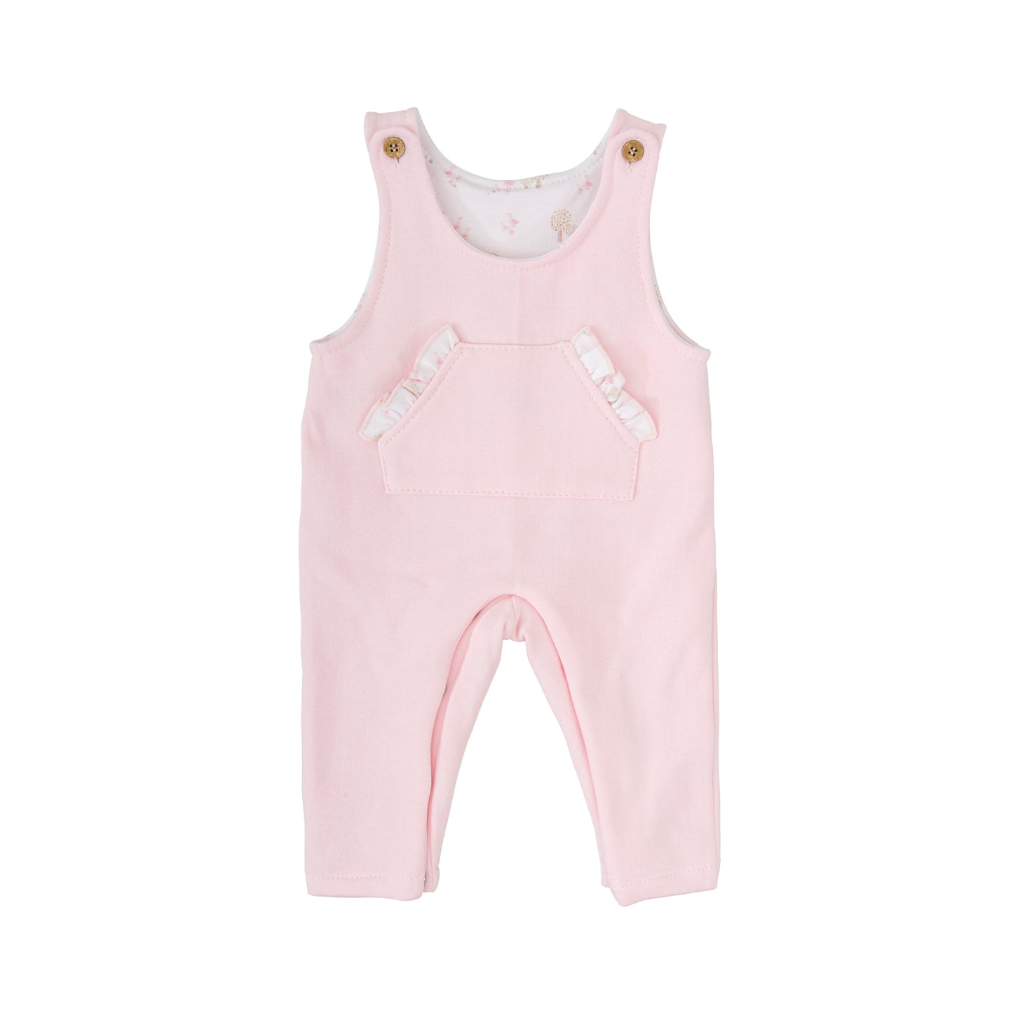 Conjunto niña Babidú familia Sendero – Camisa y peto rosa 1-36 meses