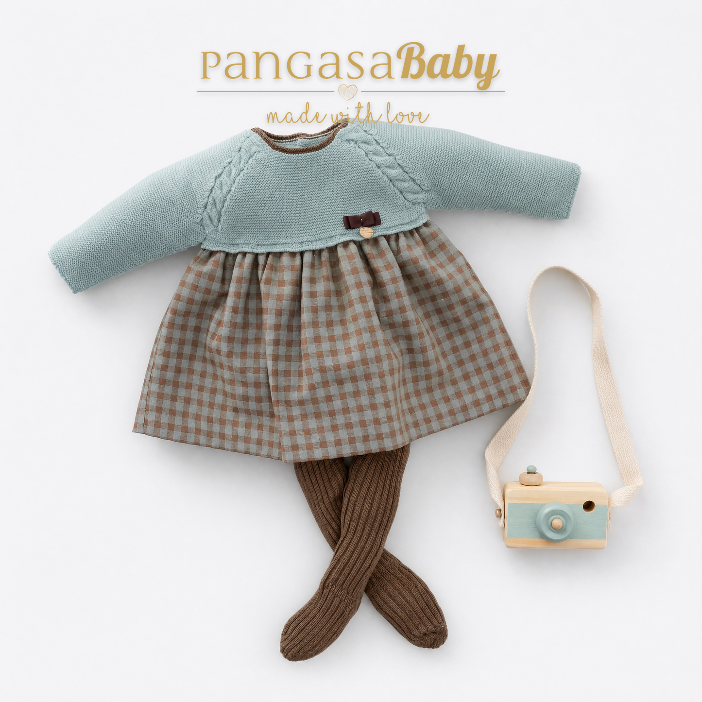 VESTIDO VICHY MINT 1-24 meses pangasa baby