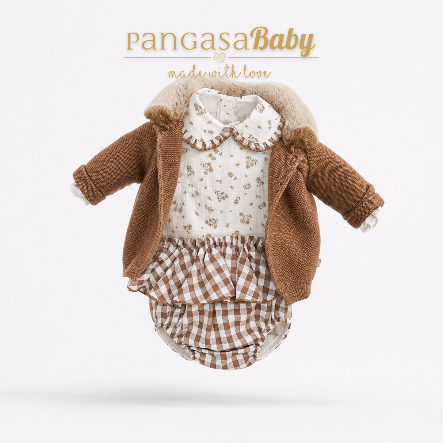 CONJ. BRAGUITA CHOCOLATTE 3-24 meses pangasa