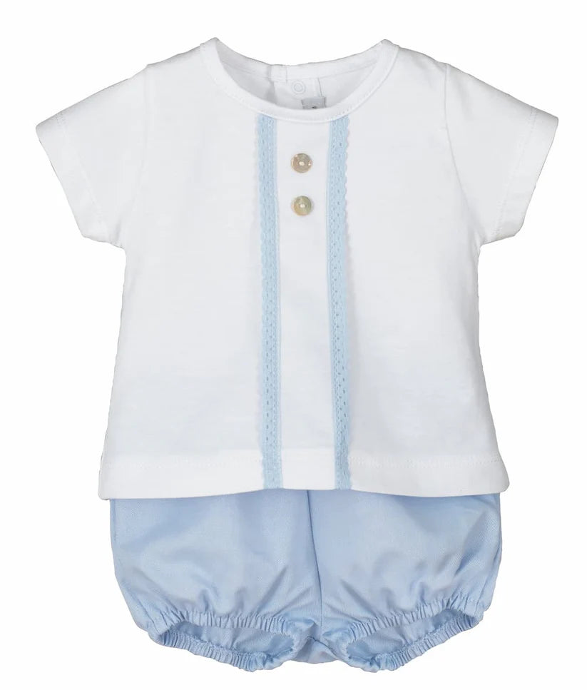 Conjunto Pololo Caléndula Calamaro | Niño 1-36 Meses Fresco y Elegante