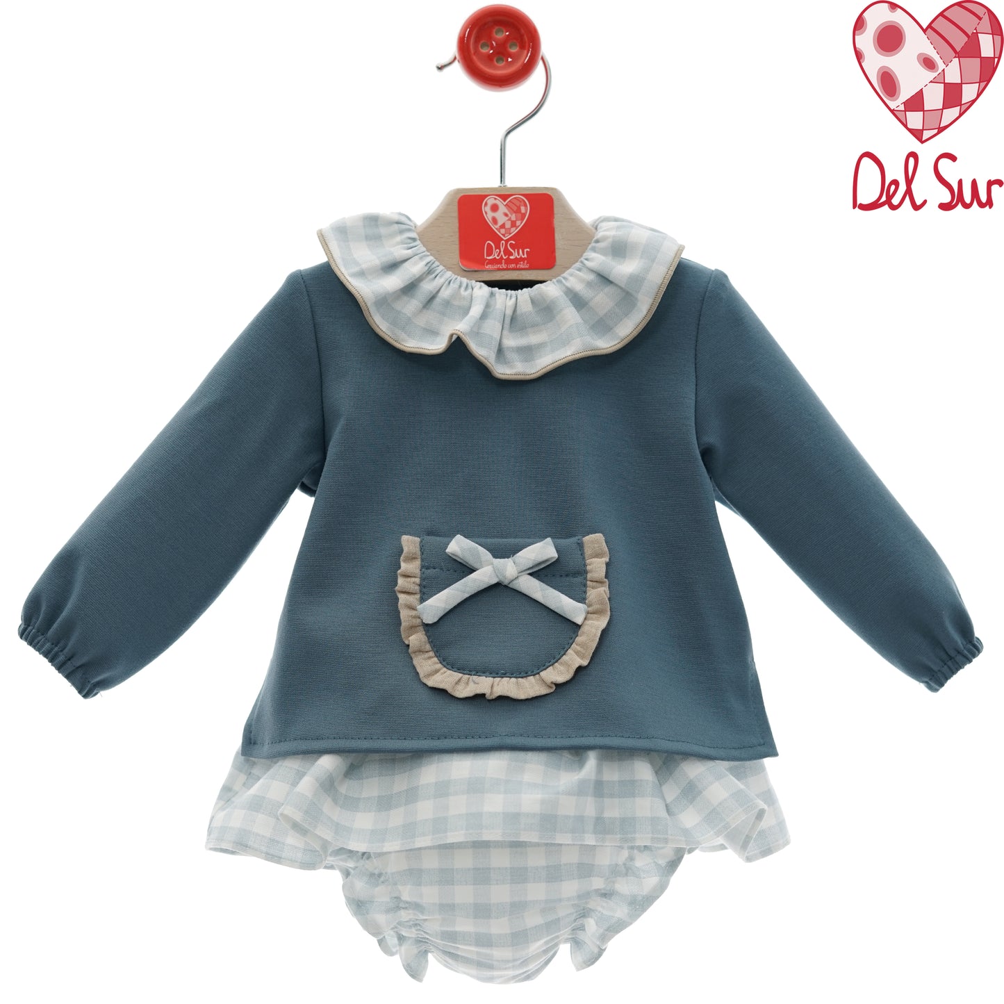 Conjunto bebé niña con pololo | Familia Ovillo | Del Sur 1-36 meses 🎀