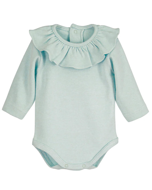 Body Titán Elas Calamaro – Cuello volante Mint| Tallas 1-36 meses