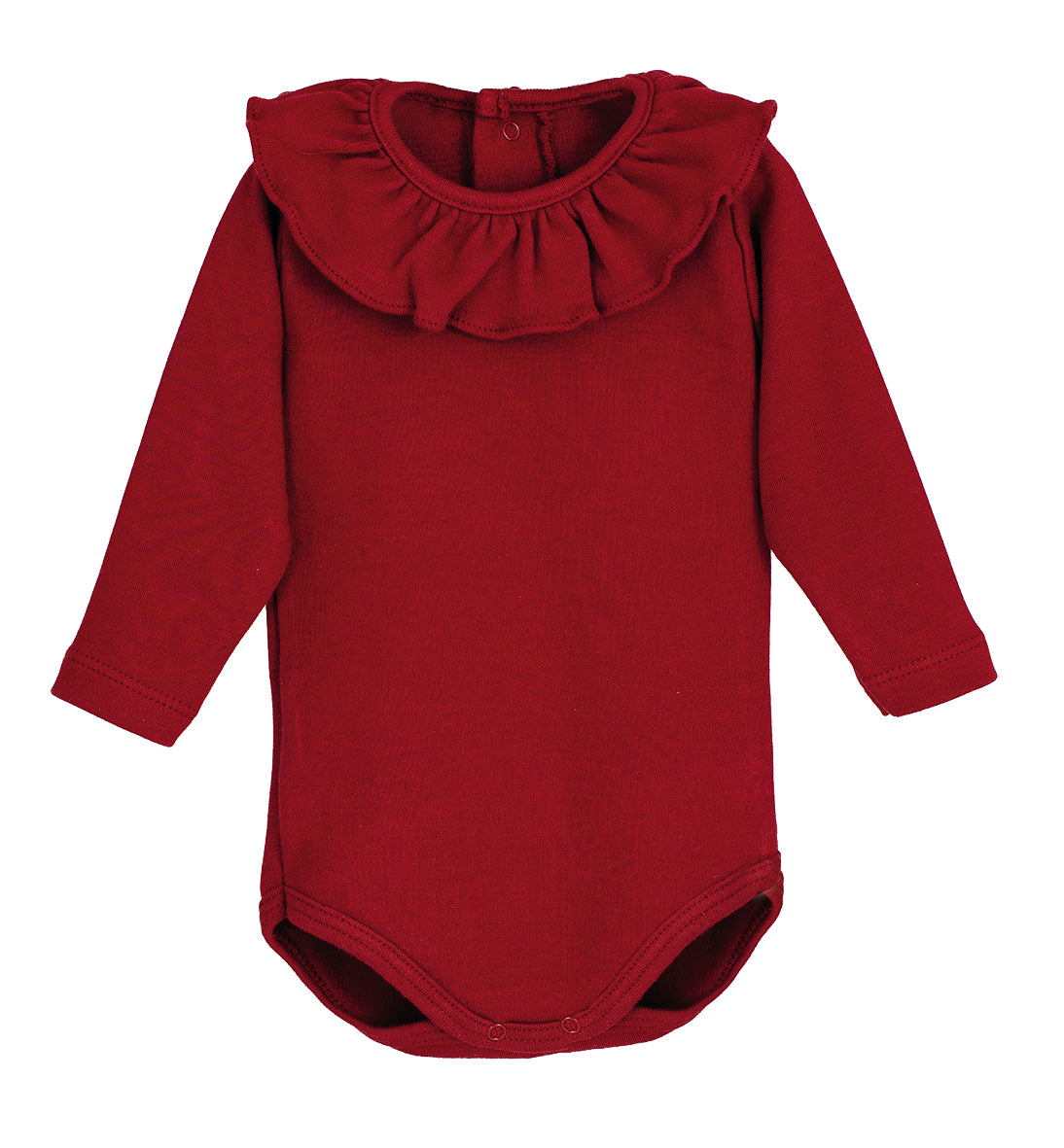 Body Titán Elas Calamaro Cuello volante granate bebé 1-36 meses