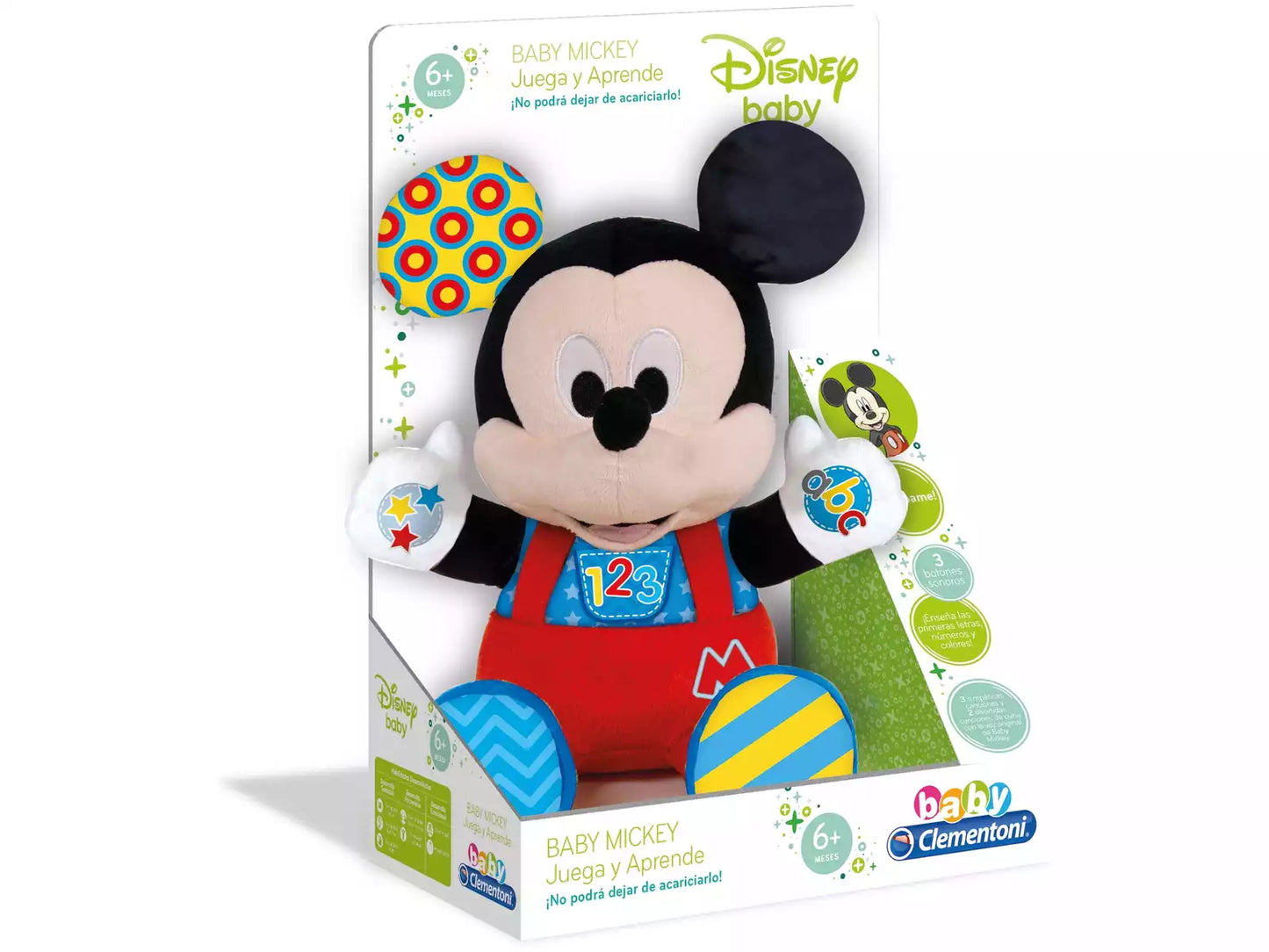 Baby Mickey – Peluche Interactivo Educativo (+6 meses) 🧸⭐Ref.: 55324 | Clementoni