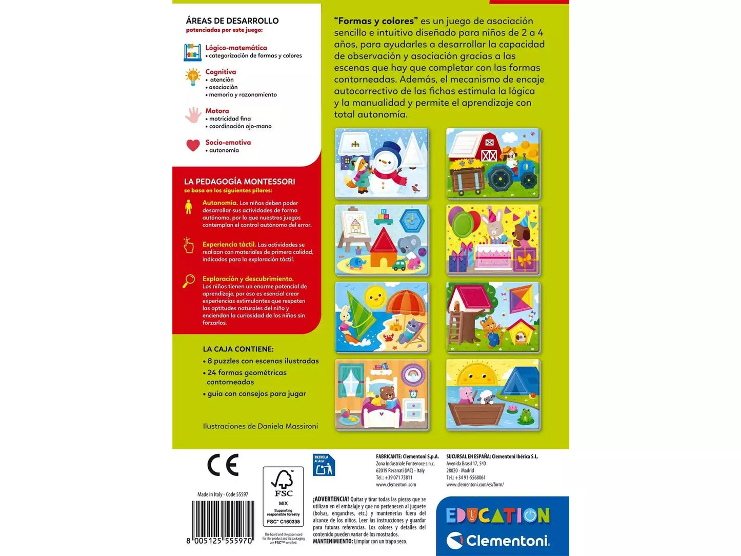 Formas y Colores (2-4 años)🎨🔷 Clementoni Education