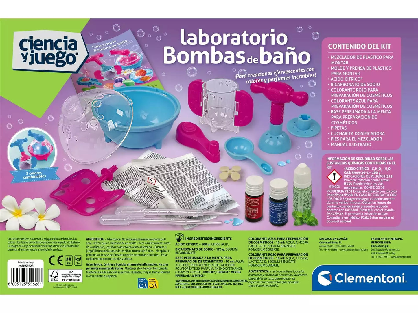 Laboratorio de Bombas de Baño (8+ años)🛁🌈 Clementoni
