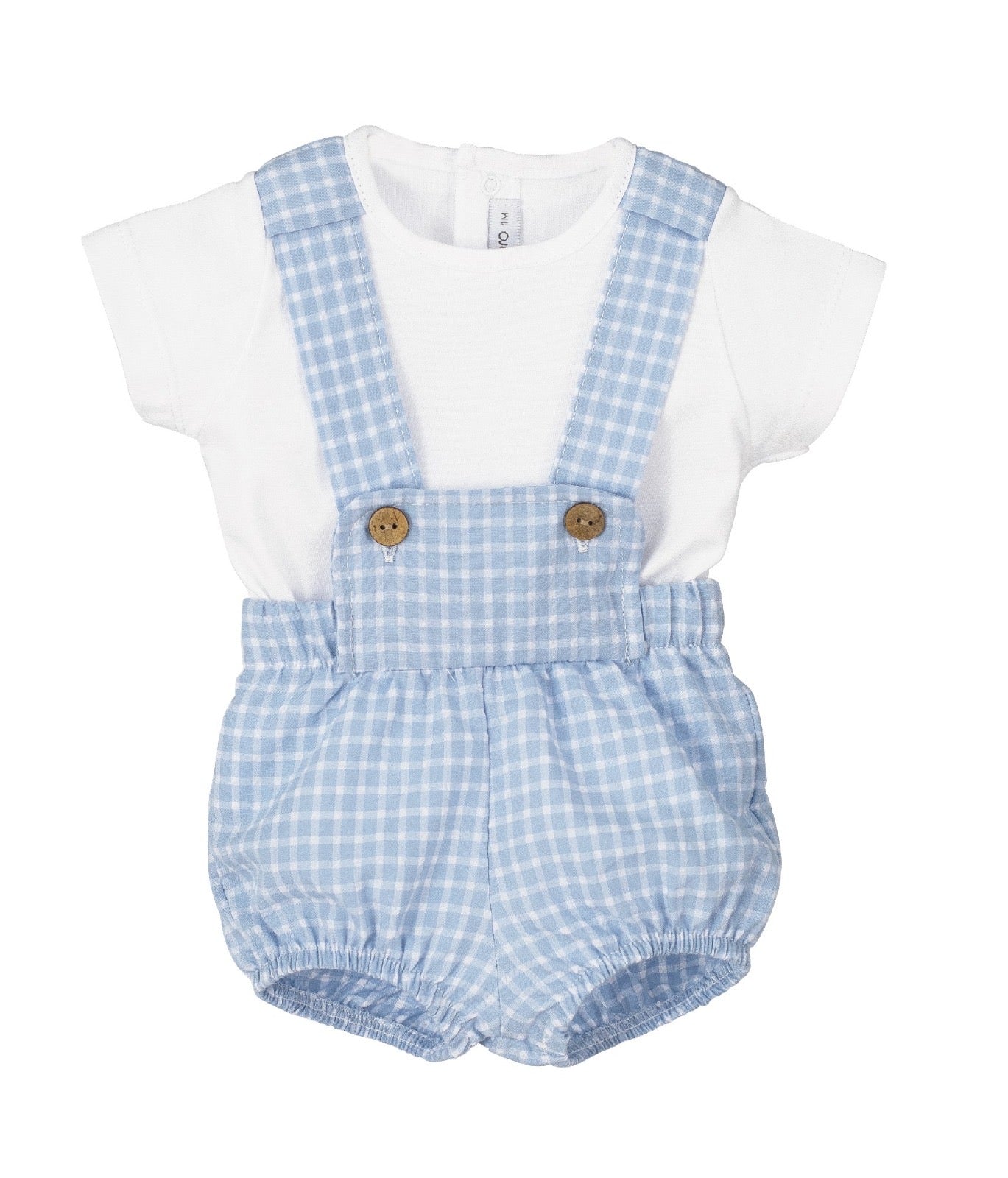 Conjunto Pololo Onagra Celeste Calamaro | Niño 1-36 Meses