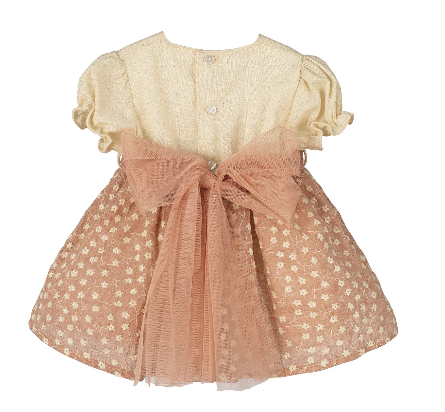 Vestido Espirulina Calamaro | Niña 3-6 Años Ceremonia Elegante