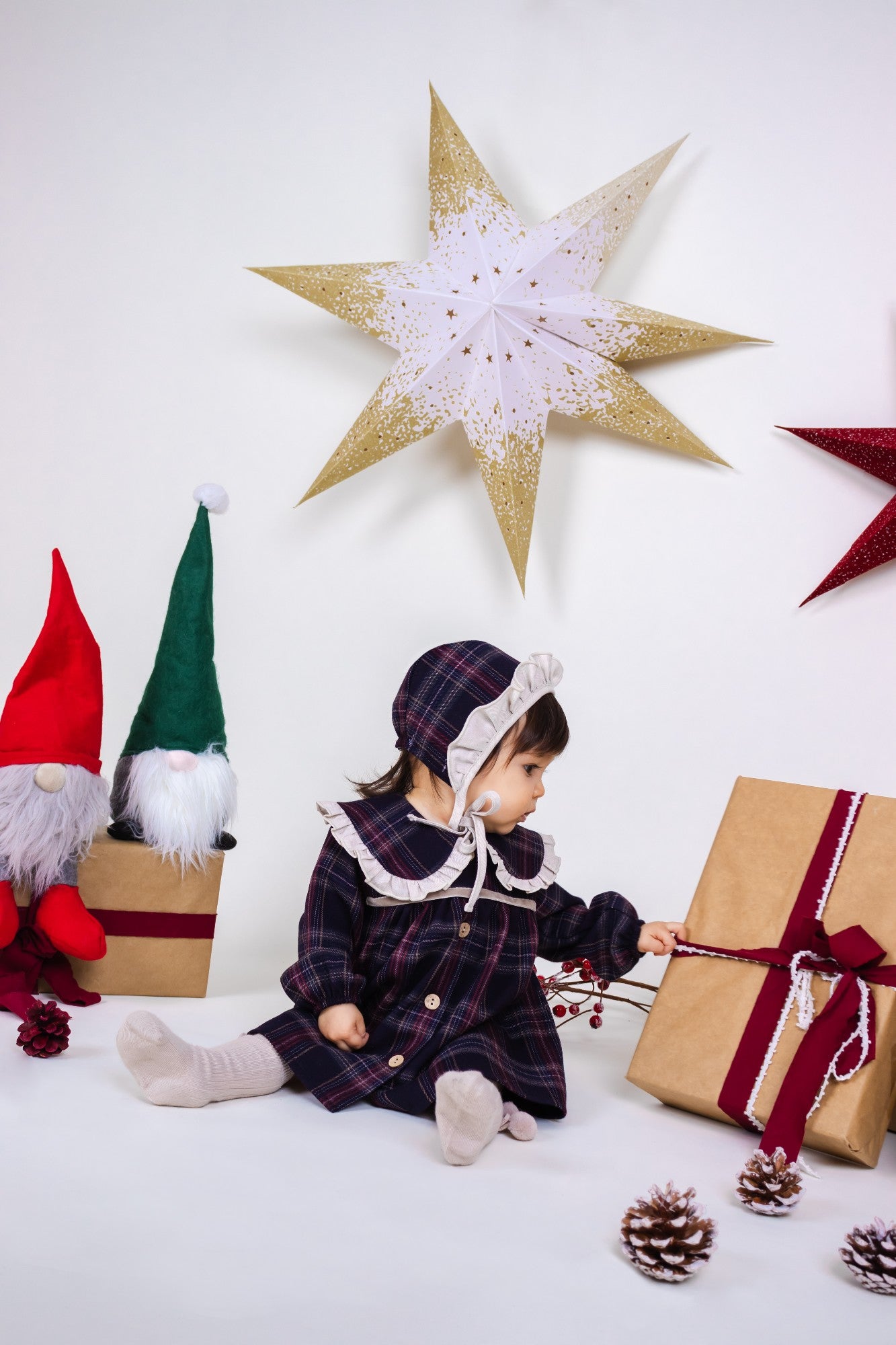 Vestido Salor Calamaro bebé niña 6-24 meses | Colección Navidad