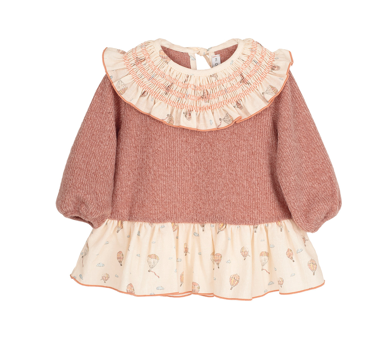 Vestido Anemoi Calamaro | Niña 6 Meses a 6 Años con Volante y Estampado Coordinado
