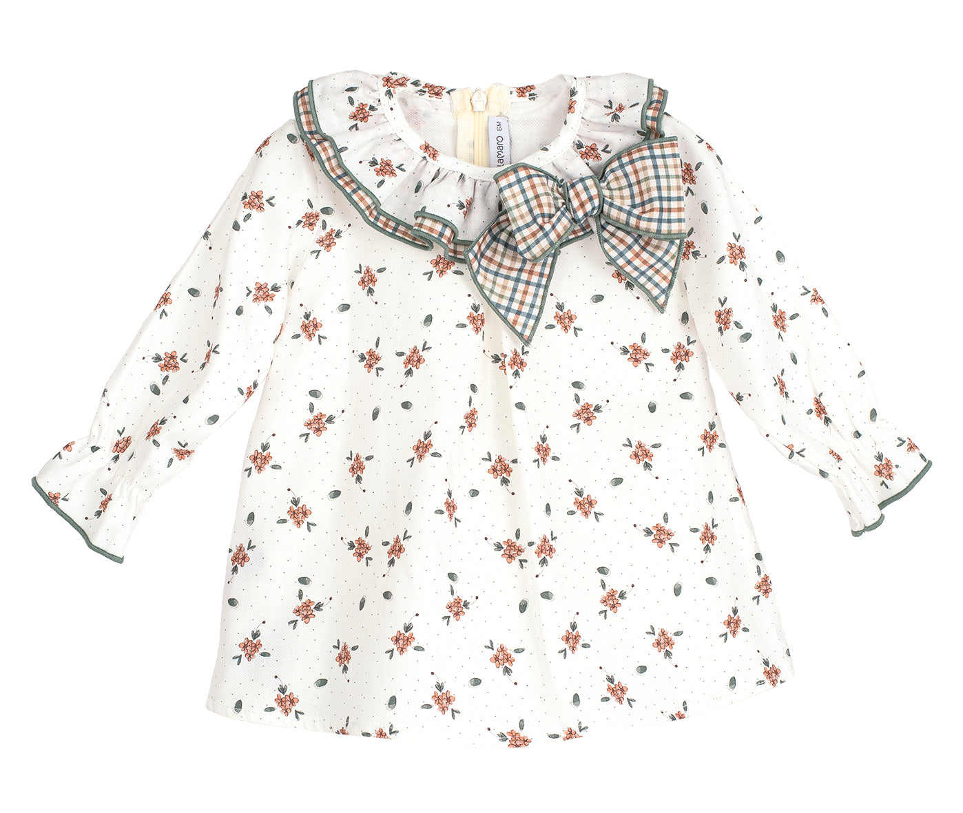 Vestido Chamsin niña Calamaro | 100% algodón | Tallas 6 meses a 6 años