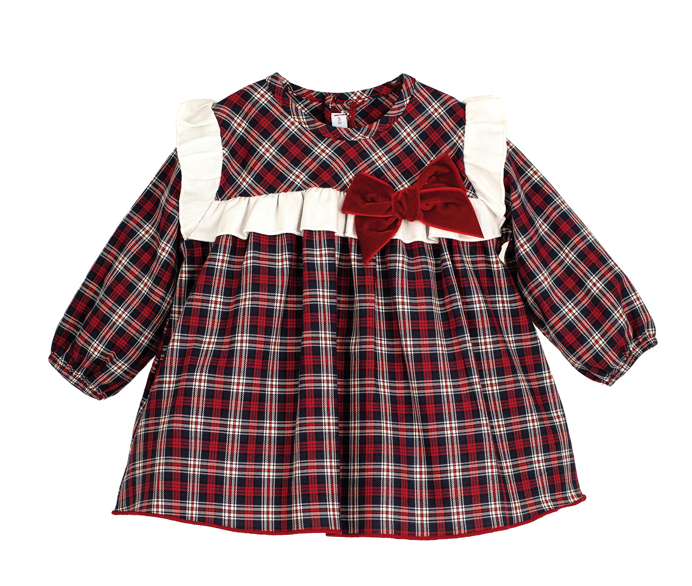 Vestido Monzón Calamaro niña bebé 6-24 meses y niña grande 3-6 años | 100% algodón Navidad