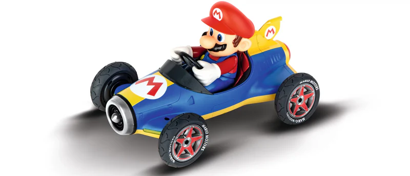 Mario Kart RC 2.4 GHz – Mach 8 Mario Kart™ Azul y Amarillo 🎮
