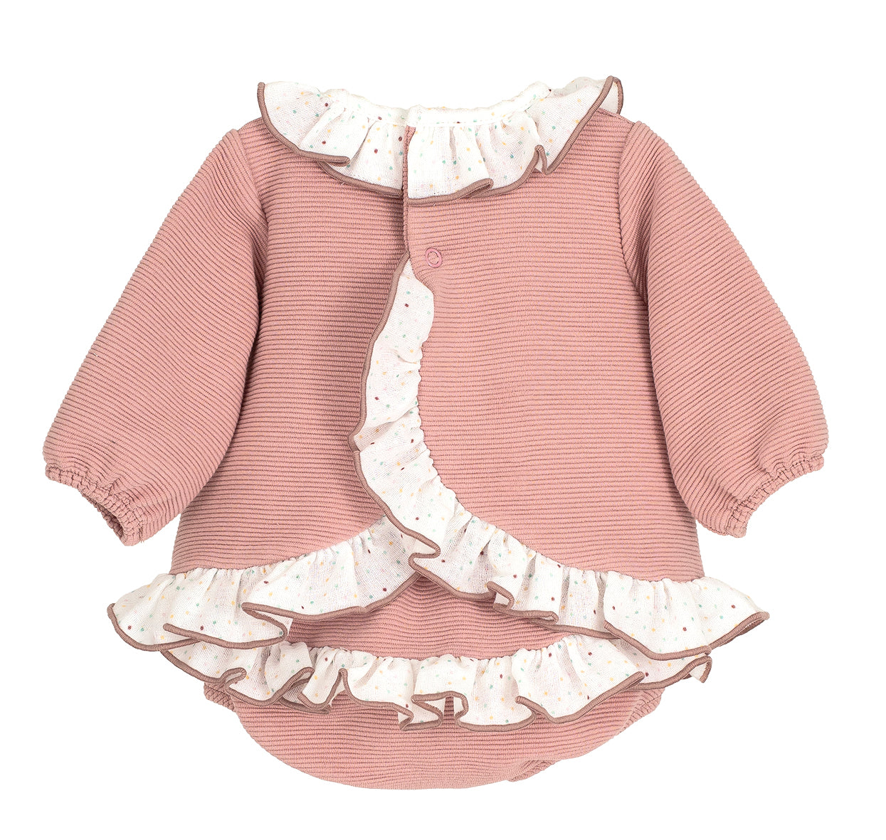 Jesusito Céfiro niña rosa con volantes – Calamaro (1 a 36 meses)