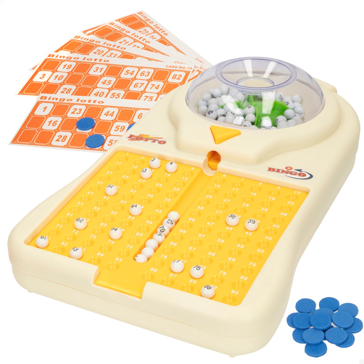 Bingo Eléctrico 90 Bolas + 48 Cartones | Juego Familiar CB Games