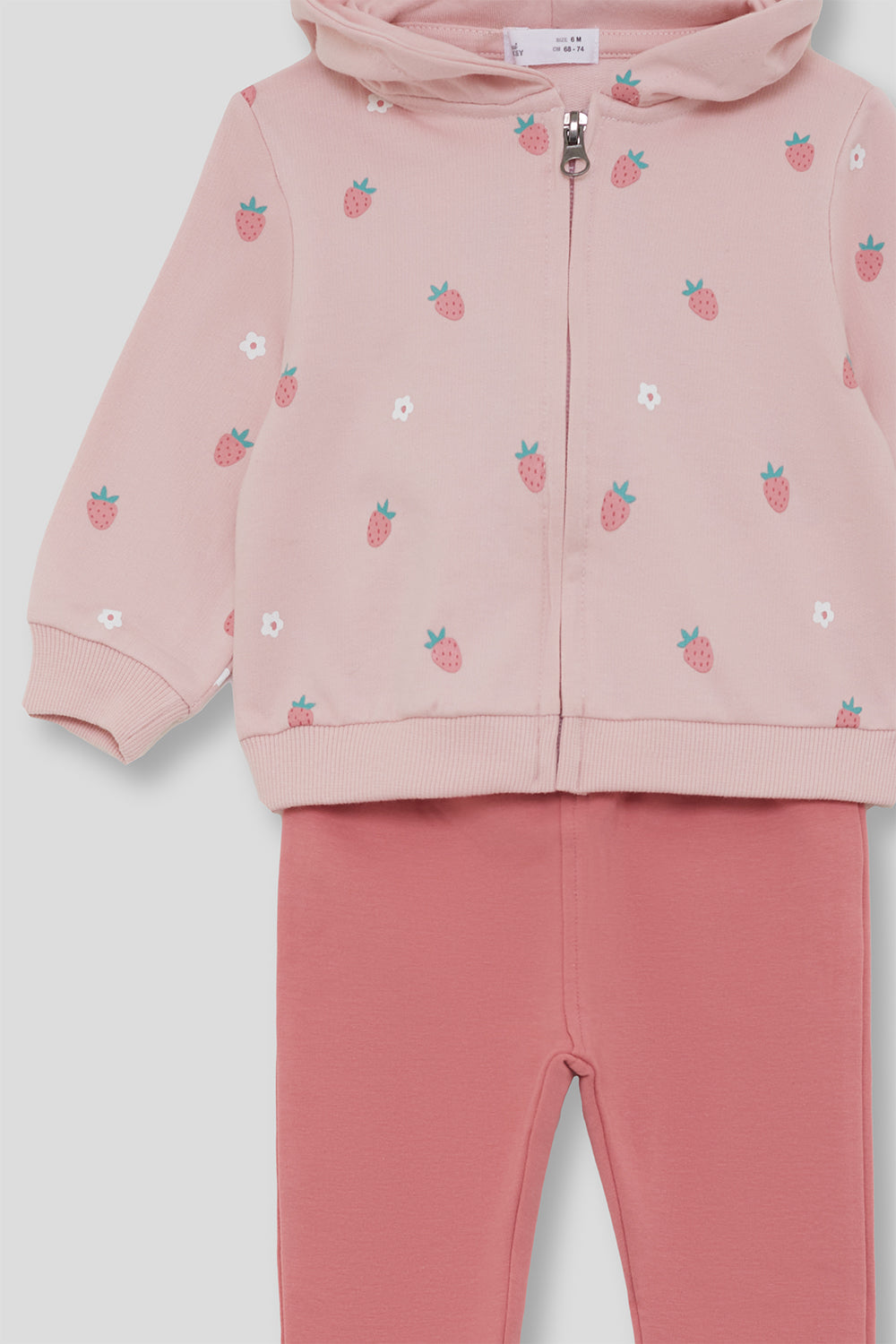 Conjunto niña algodón sudadera con capucha y leggings Street Monkey 3 meses–6 años