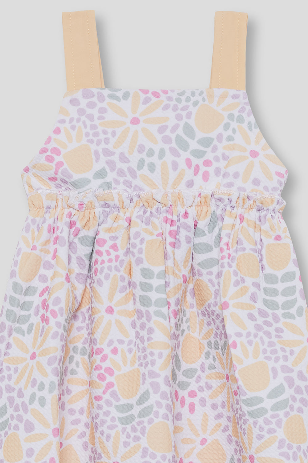 Vestido Bebé Niña Estampado Floral Amarillo 3 Meses - 6 Años – Colección Verano