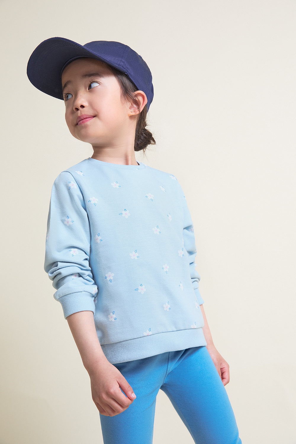 Conjunto bebé niña sudadera y legging azul Street Monkey 3 meses - 6 meses