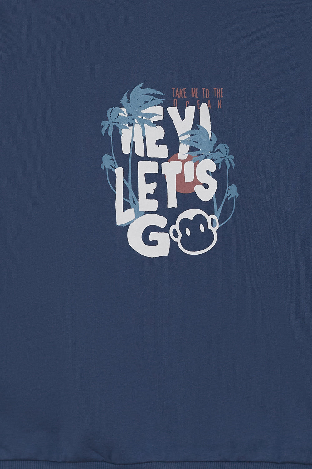 Sudadera Niño con Capucha Azul “Let’s Go” 2-16 Años – Street Monkey Verano