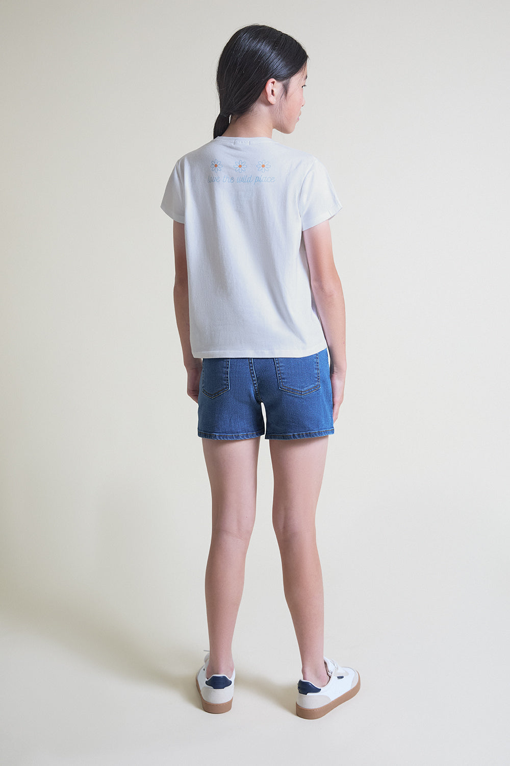 Camiseta niña blanca de algodón “Nature Lover” Street Monkey 2-16 años