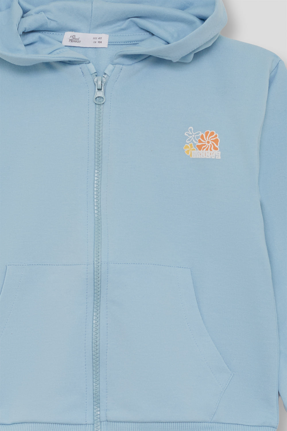 Sudadera con capucha azul para niña 2-16 años Street Monkey