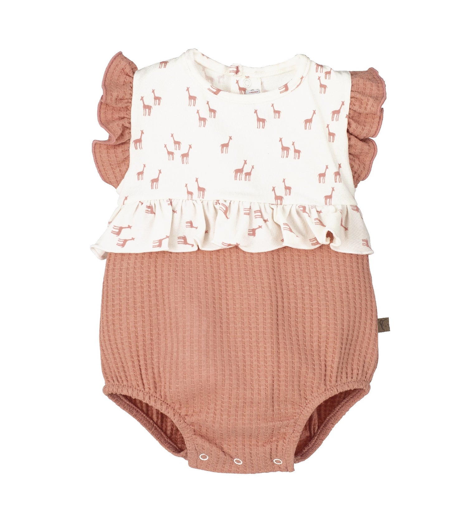 Pelele Pelitre Rosa Calamaro | Niña 1-24 Meses con Volantes
