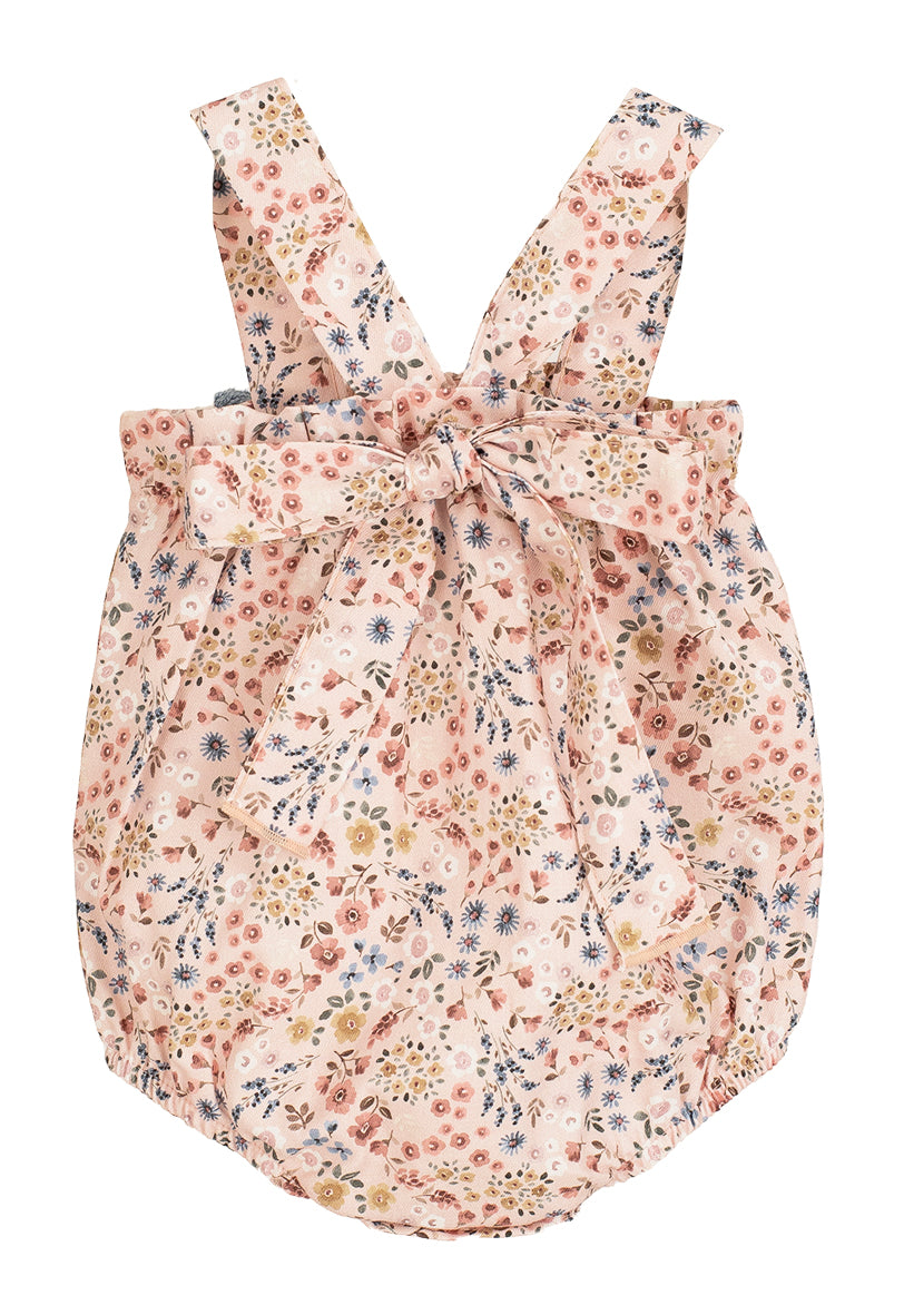 Peto Poniente bebé niña Calamaro | 1-24 meses | 100% algodón con estampado floral