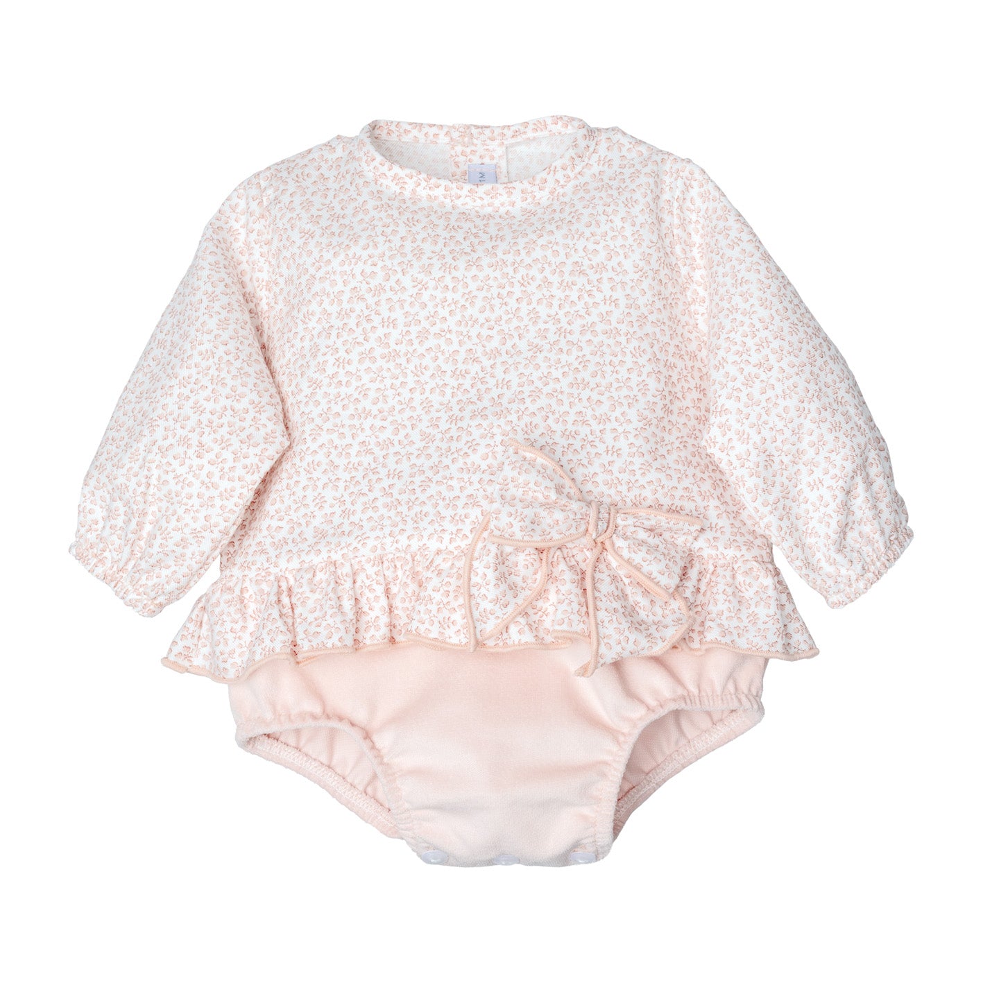 Pelele Bebé Niña Colección Laza Nude | Otoño-Invierno | 1 a 36 Meses