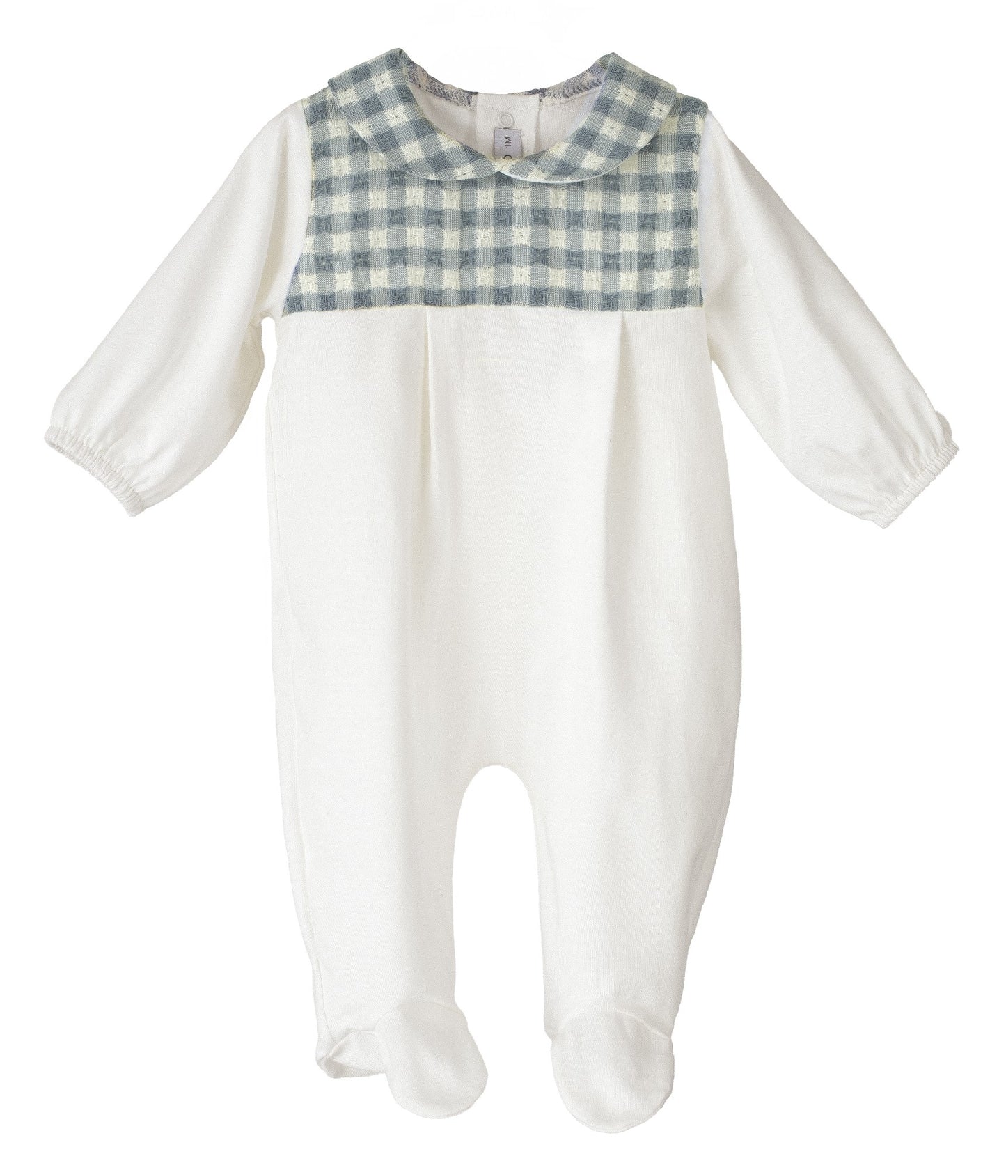 Pelele Egeo Azul Calamaro 100 % Algodón – Primera Puesta Bebé 0-6 Meses