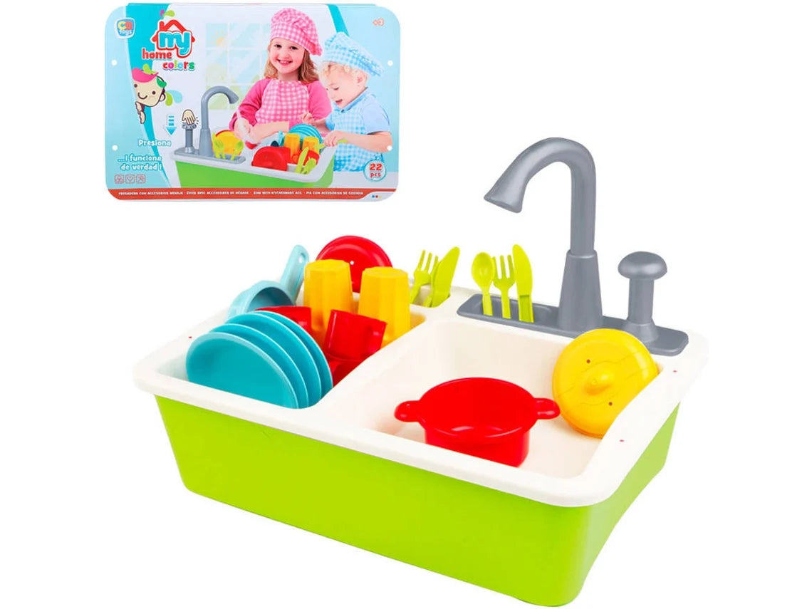My Home Colors - Fregadero con Agua y Accesorios