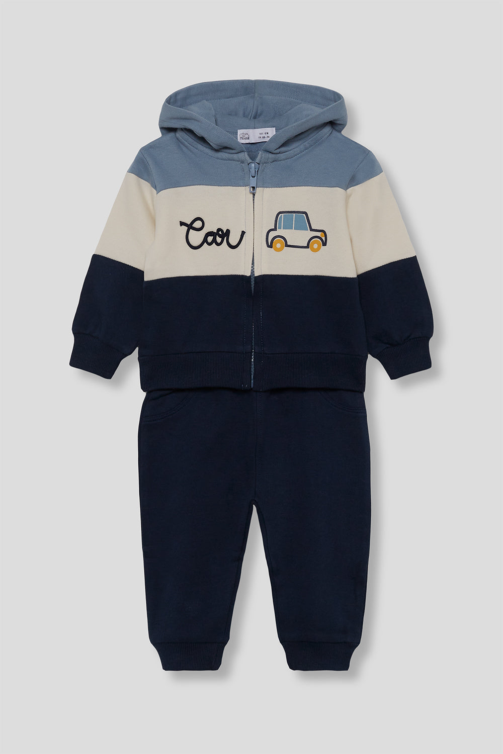 Conjunto Bebé Niño Sudadera con Capucha y Pantalón Marino | Siju Moda Infantil