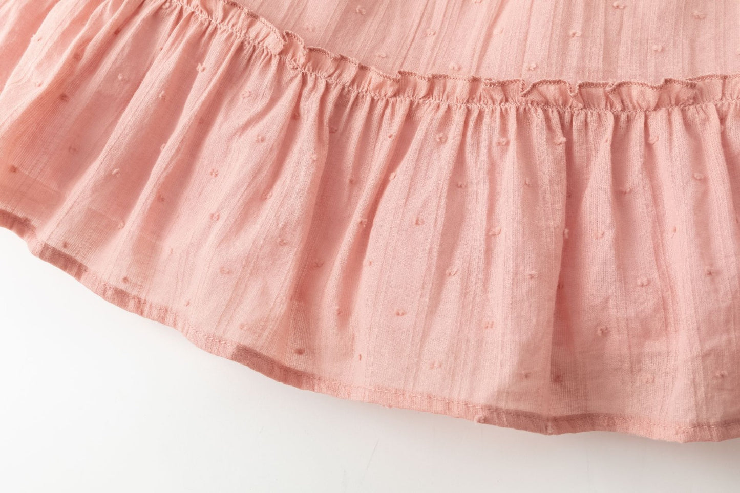 VESTIDO rosa plumeti