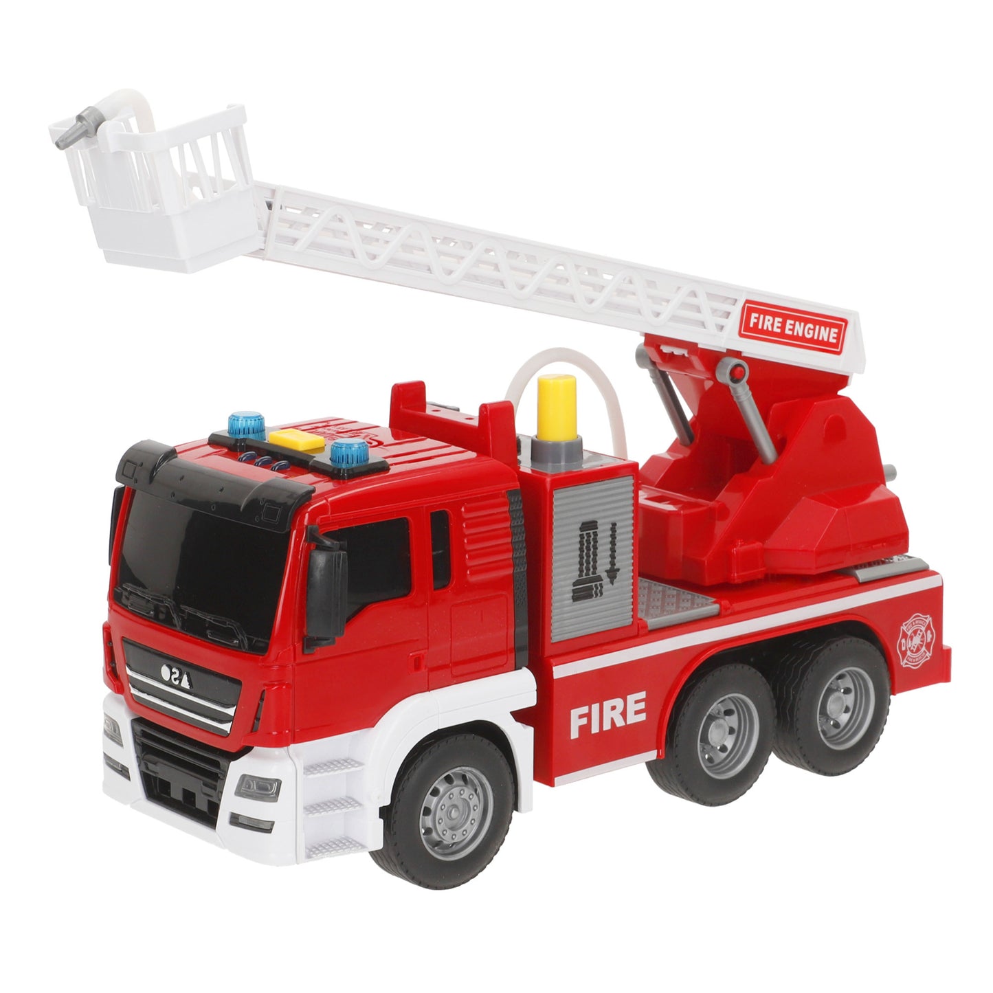 Camión de Bomberos 1:14 con Luz y Sonido (Fricción)-Speed&Go