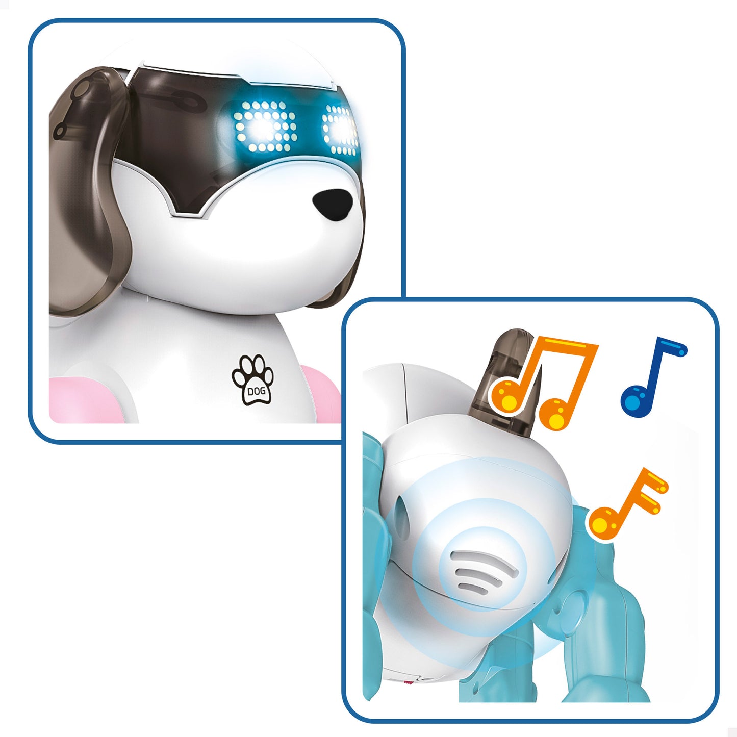 Perro Robot Interactivo con Luz y Sonido (2 Modelos Surtidos) Warriors