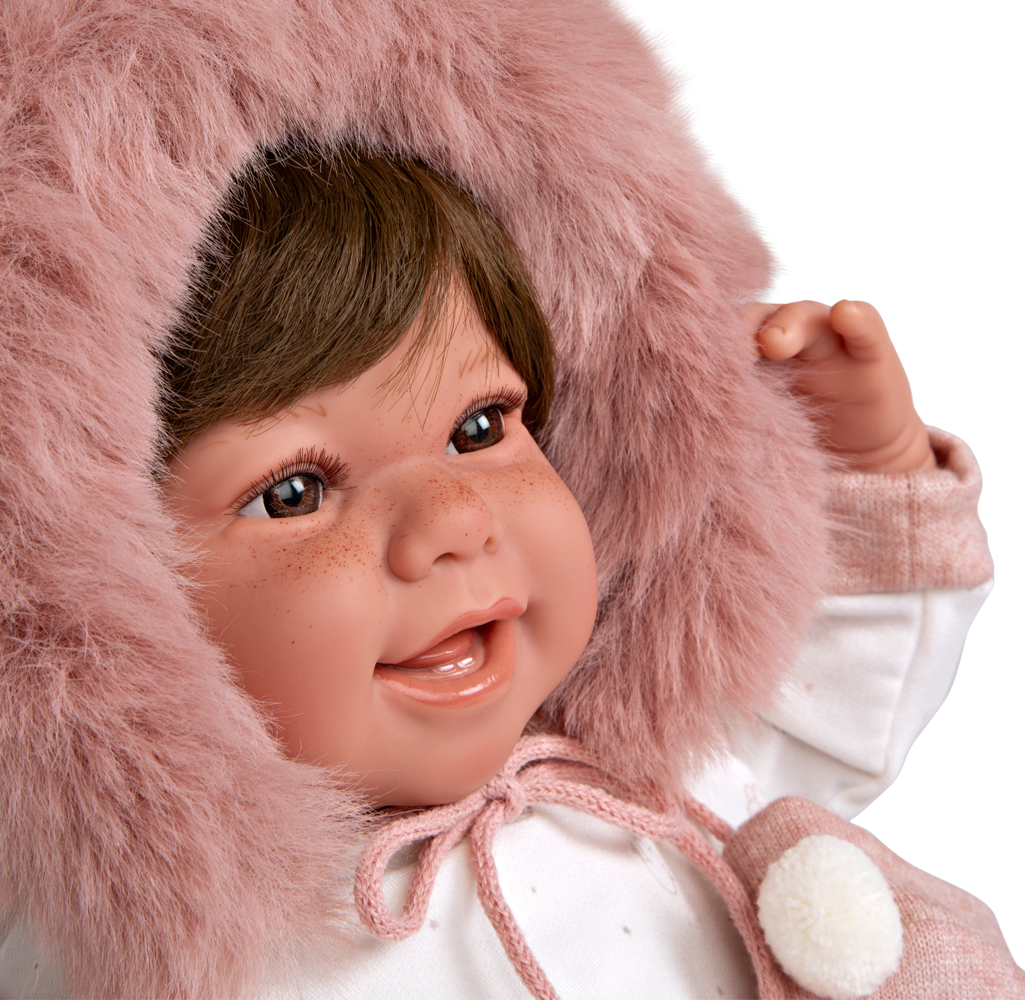 Muñeca con Peso Elegance Zoe Rosa con Manoplas – 45 cm (Ref. 65378) 💗👶