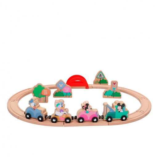 Woomax - Tren de Madera Mickey & Minnie Disney Baby