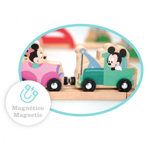 Woomax - Tren de Madera Mickey & Minnie Disney Baby