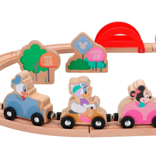 Woomax - Tren de Madera Mickey & Minnie Disney Baby