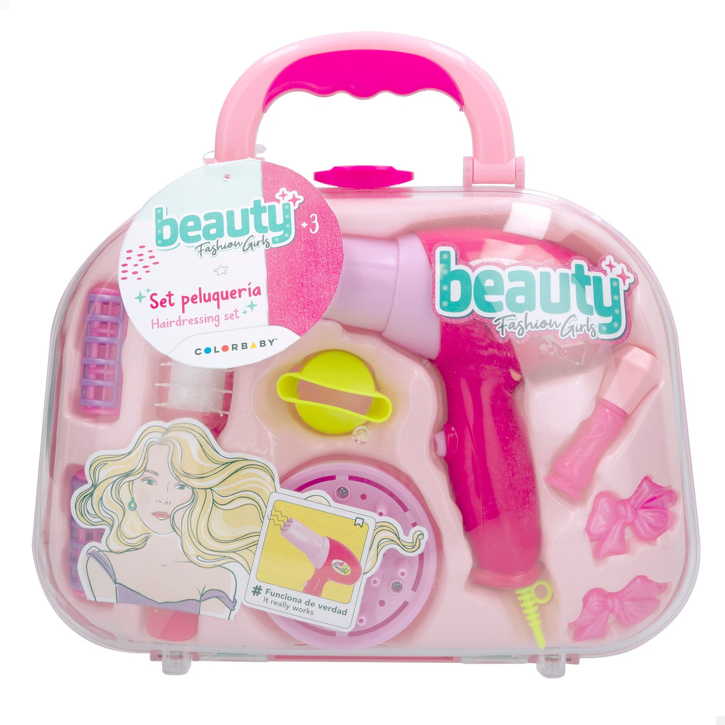 Set de Belleza con Secador Eléctrico Infantil 💄✨ Beauty