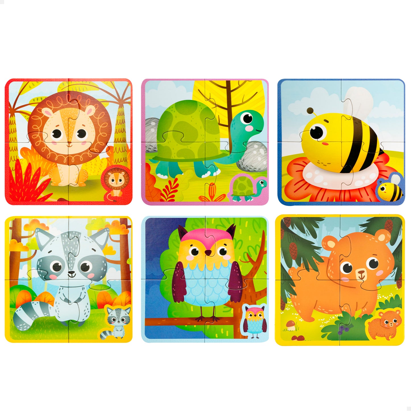 MONTESSORI - PUZZLE TEXTURAS ANIMALES +12M