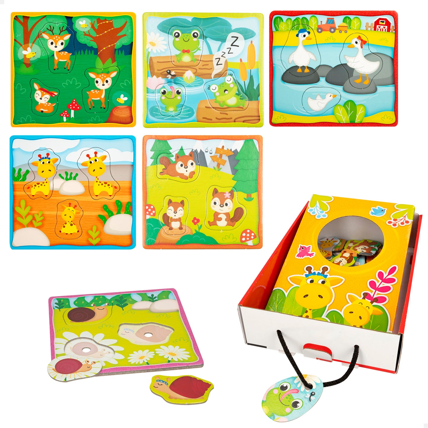 Puzzles de Texturas Familias (+12 meses) 👨👩👧✨ Montessori – Ref. 47614