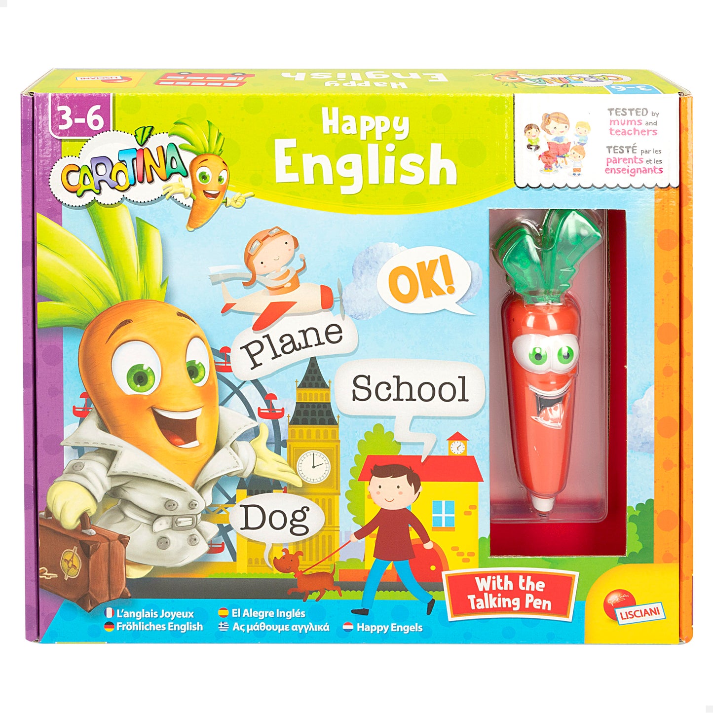 CAROTINA - JUEGO APRENDIZAJE INGLÉS +3A - ELECTRONICO