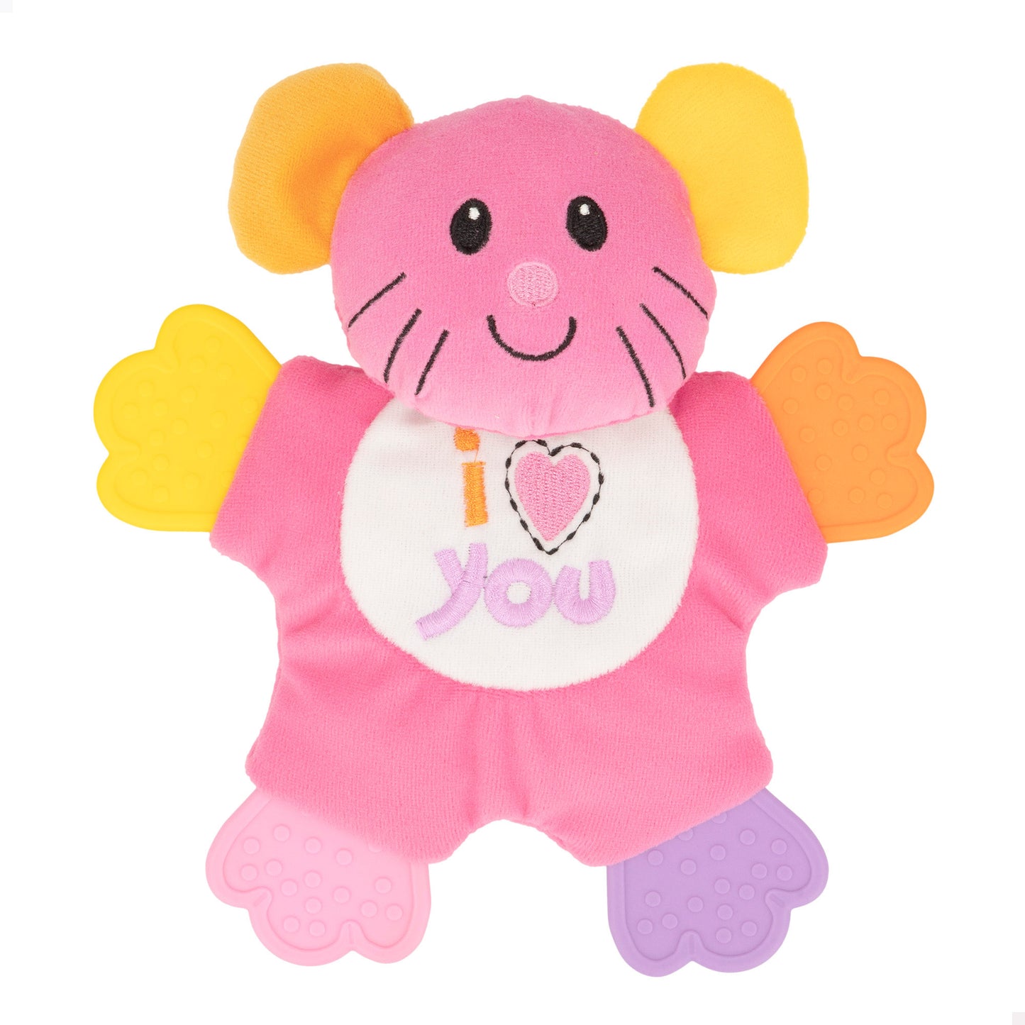 C'BABY-SONAJERO ANIMAL TEXTIL C/MORDEDOR +2M 2/S