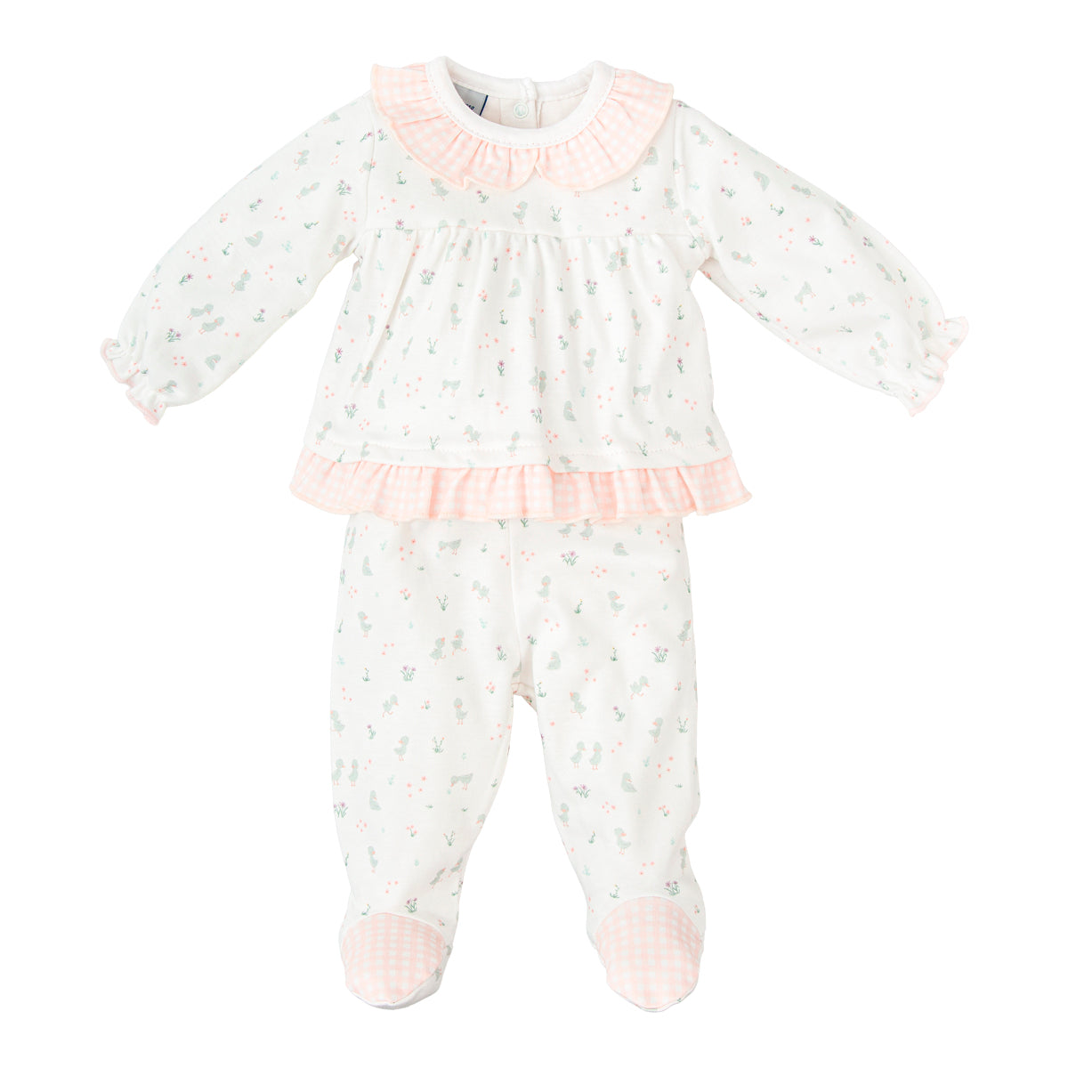 Conjunto bebé niña Nido con polaina y volante
