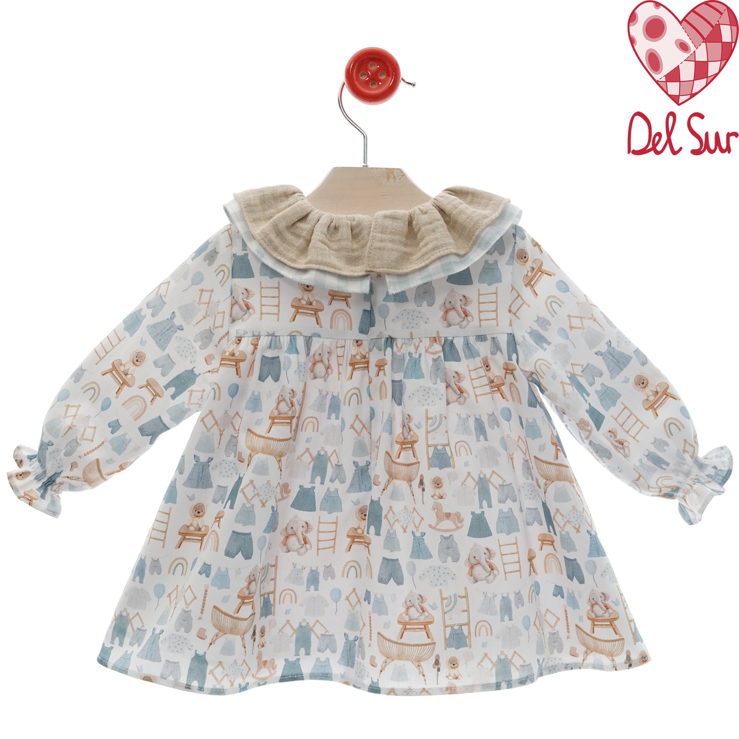 Vestido bebé niña familia Ovillo | Del Sur 3-36 meses 🎀✨